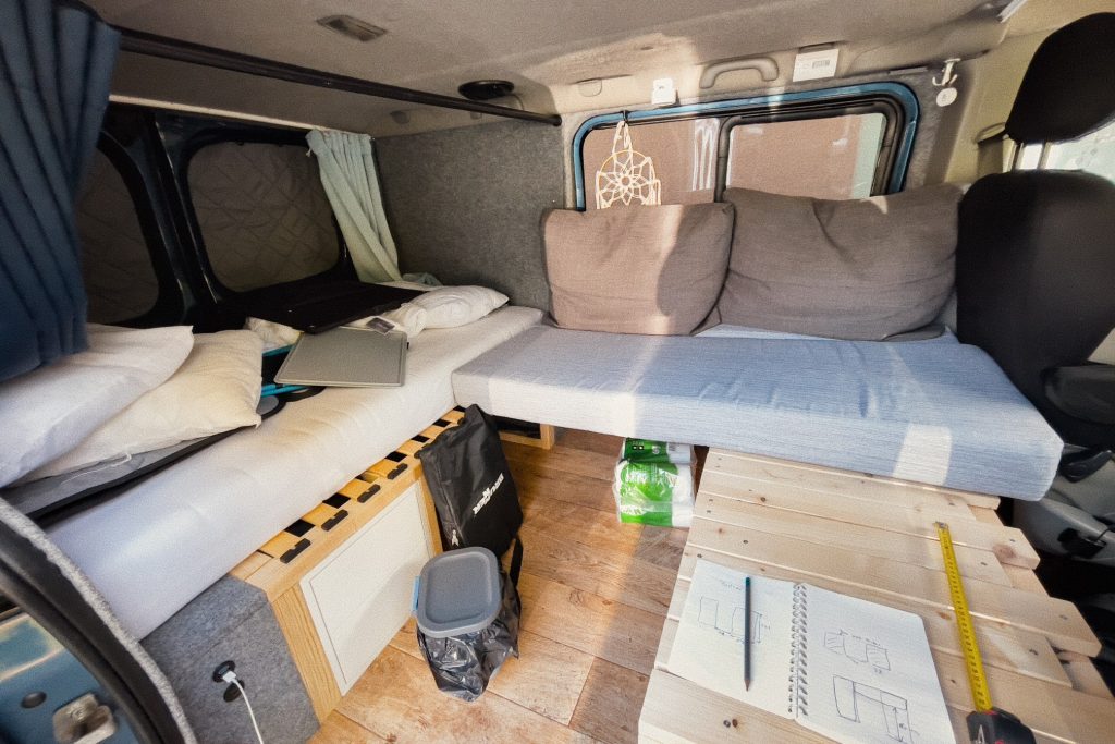 Stellprobe mit der vorhandenen Matratze